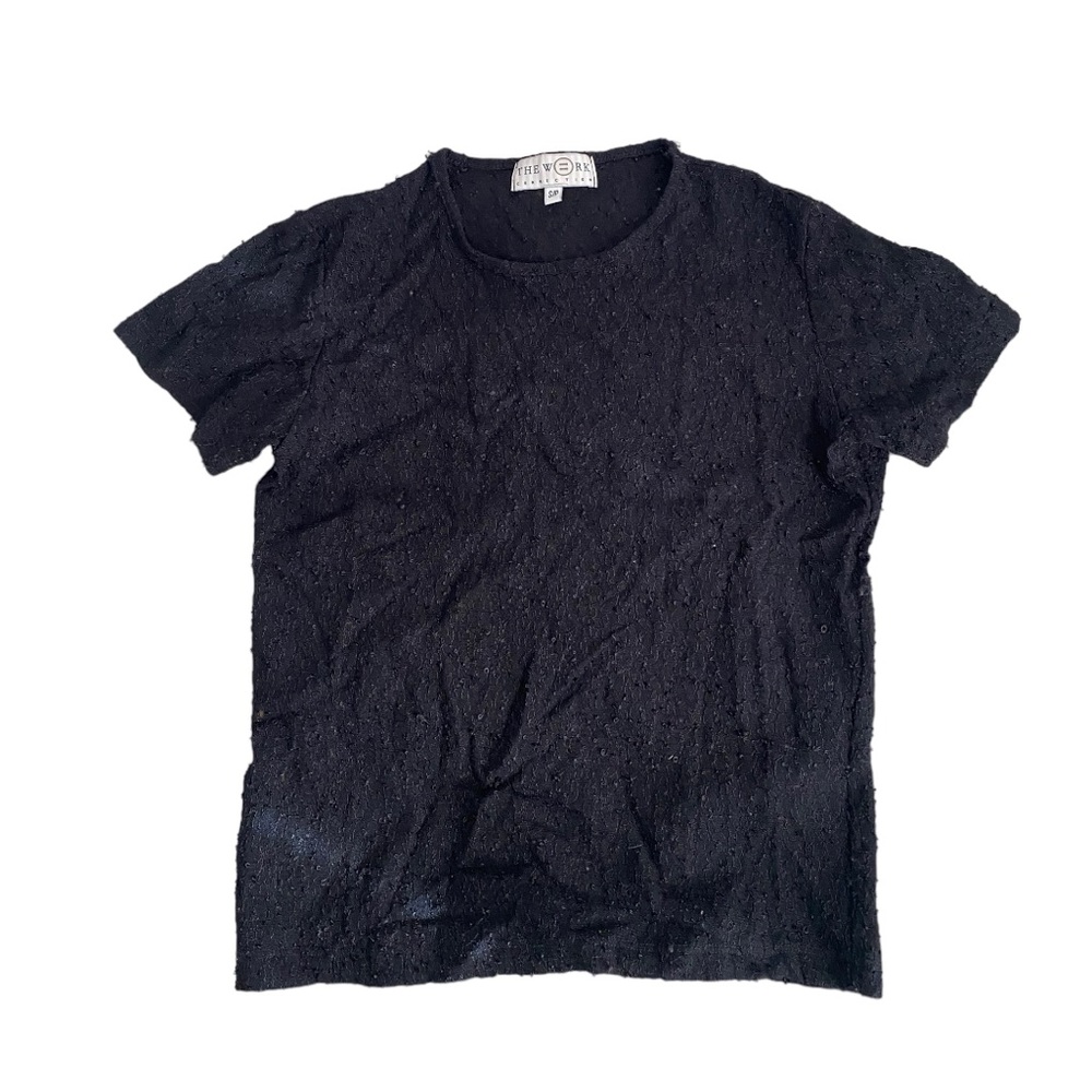 VINTAGE THE WORK COLLECTION Threaded Detailed T-shirt